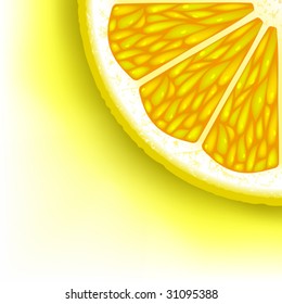 Background of the pieces of  lemon.