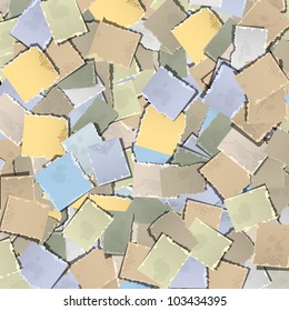 Background with pieces of old paper.Vector eps10