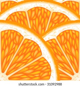 Background of the pieces of orange.