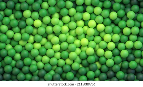 Background with pile of colorful balls in natural colors. Environment and ecology concept. Vector background