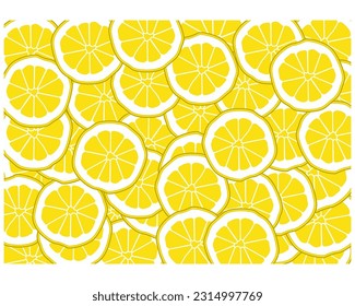 background of pile of lemon pieces