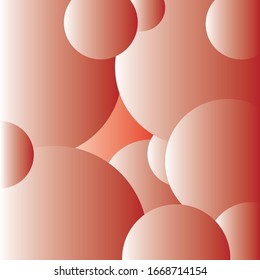 Background from pink air bubbles. Vector illustration.