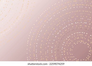 The background is pink and beige with hexagon circles in different colors
