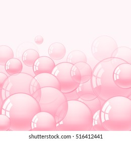 background with pink bubble gum vector illustration