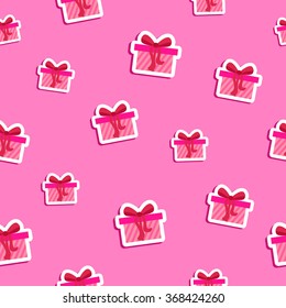 Background pink gifts
