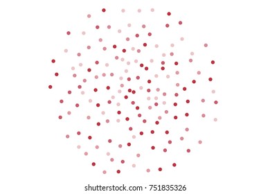 Background with Pink glitter, confetti. Randomly, chaotic polka dots, circles, round small-scale Festive design. Bright festival pattern for party invites, wedding, cards, phone Wallpapers Vector