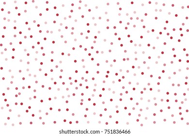 Background with Pink glitter, confetti. Randomly, chaotic polka dots, circles, round small-scale Festive design. Bright festival pattern for party invites, wedding, cards, phone Wallpapers Vector