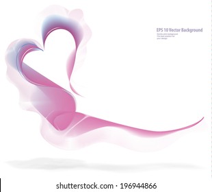 Background with pink heart