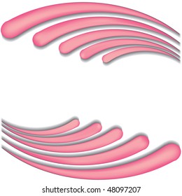 Background with pink made with mesh wave, vector illustration