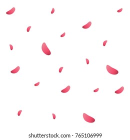 background with pink petals that fall from above