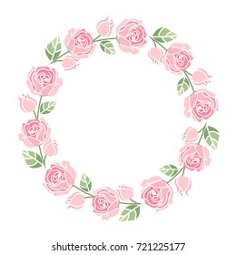Background with pink roses