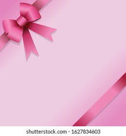 Background in pink tones for gift card or Valentine's Day