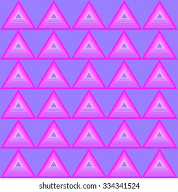 Background pink triangle pattern on purple background