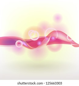 Background of pink wavy element. Abstract background. Vector