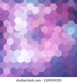 Background of pink, white geometric shapes. Purple mosaic pattern. Vector EPS 10. Vector illustration