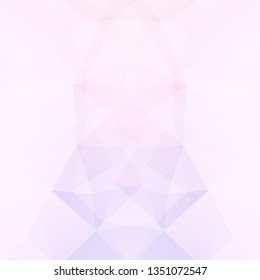 Background of pink, white geometric shapes. Pastel mosaic pattern. Vector EPS 10. Vector illustration