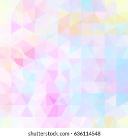 Background of pink, white geometric shapes. Abstract triangle geometrical background. Mosaic pattern. Vector EPS 10. Vector illustration