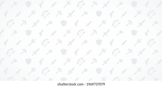Background of pixel weapons. Wallpaper, banner template. Vector illustration. EPS 10