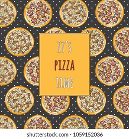 Background with pizza