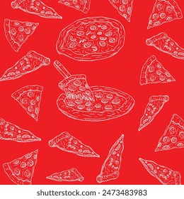 Fondo para el logotipo de la pizza | Diseño de logo de Pizza | Logotipo rojo