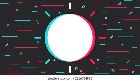 Background with a place for your information, brand, advertising, avatars. Isolated vector illustration