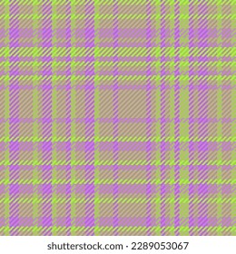 Hintergrundinformationen nahtlos geplant. Texturmuster überprüfen. Stofftartan-Stoffvektor in violetten und pastellfarbenen Farben.