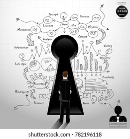 Background Plan Business - modern Idea and Concept Vector illustration Business  with  icon.