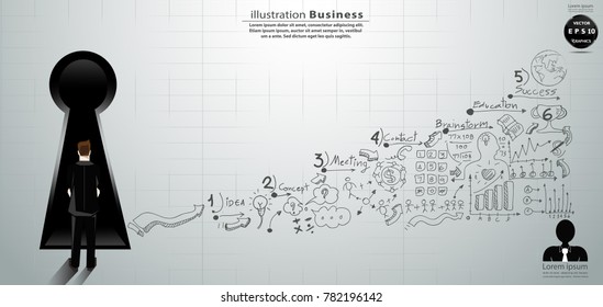 Background Plan Business - modern Idea and Concept Vector illustration Business  with  icon.