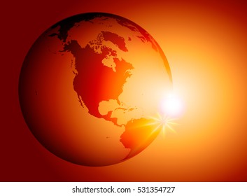 background with planet earth