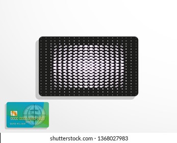 Background for plastic credit card. Vector illustration.