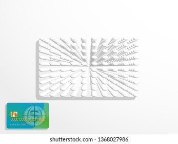 Background for plastic credit card. Vector illustration.