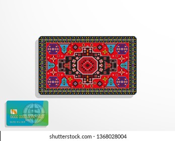 Background for plastic credit card. Vector illustration.