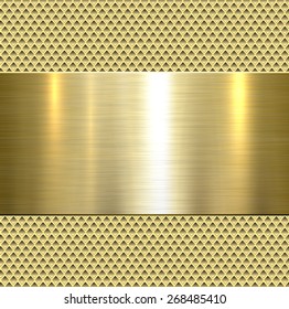 Background, polished metal texture, vector.