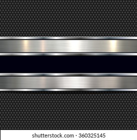 Background, polished metal texture, vector.