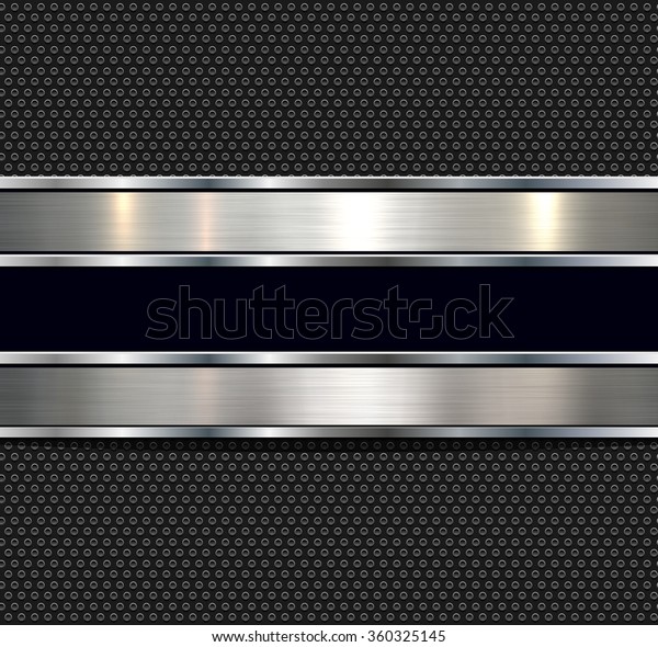 Background Polished Metal Texture Vector Stock Vector (Royalty Free