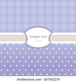 Background with polka dots and the cell.