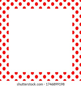 diseño mínimo de marco de polka de fondo