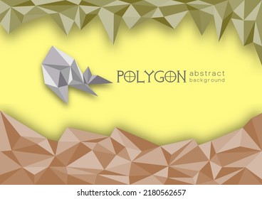 Background polygon Digital craft style paper, posters, Artwork design for your design project. EPS10 vector illustration