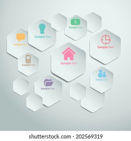 Background polygons cut paper- design template. Vector illustration for your business presentation.