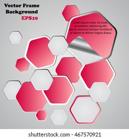 Background polygons cut paper- design template. Vector illustration for your business presentation