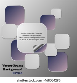 Background polygons cut paper- design template. Vector illustration for your business presentation