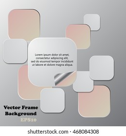 Background polygons cut paper- design template. Vector illustration for your business presentation