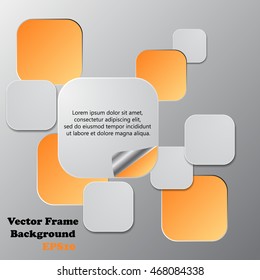 Background polygons cut paper- design template. Vector illustration for your business presentation