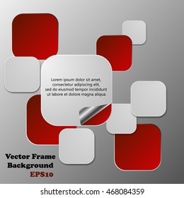 Background polygons cut paper- design template. Vector illustration for your business presentation