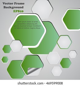 Background polygons cut paper- design template. Vector illustration for your business presentation