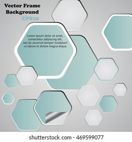 Background polygons cut paper- design template. Vector illustration for your business presentation