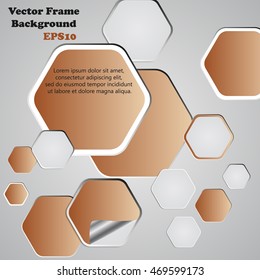 Background polygons cut paper- design template. Vector illustration for your business presentation