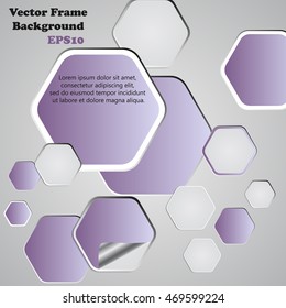 Background polygons cut paper- design template. Vector illustration for your business presentation