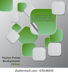 Background polygons cut paper- design template. Vector illustration for your business presentation