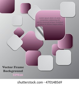 Background polygons cut paper- design template. Vector illustration for your business presentation